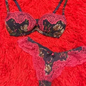 Agent Provocateur Floral Bra and Panty set